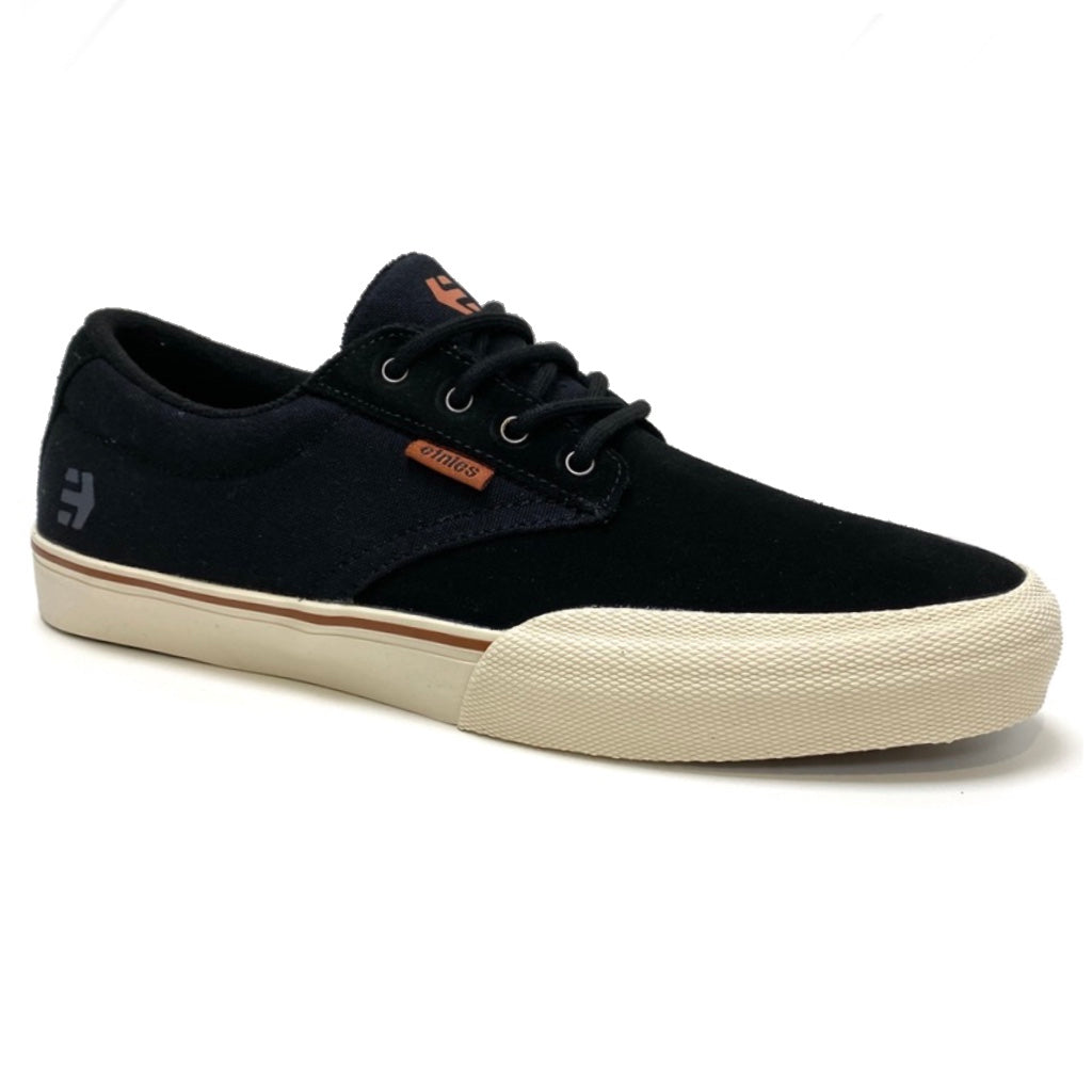 ETNIES JAMESON VULC BLACK SILVER TRAINERS