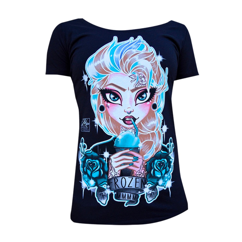 FROZEN SCOOP NECK T-SHIRT