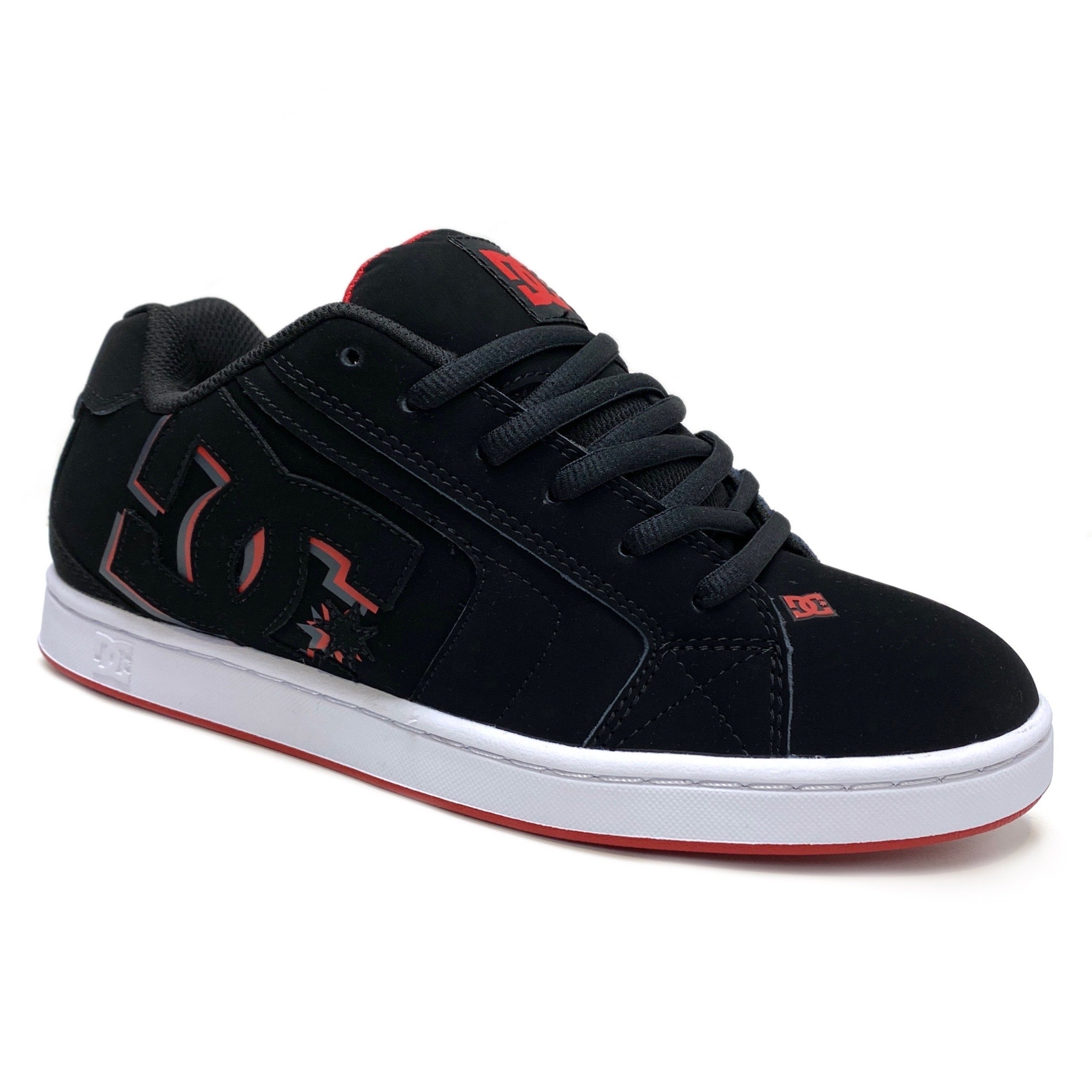 All red hot sale dc shoes