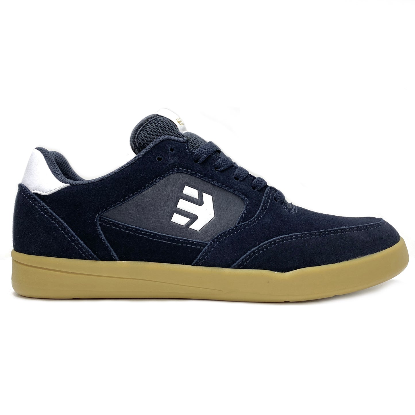 ETNIES VEER NAVY GUM WHITE TRAINERS (UK 12)