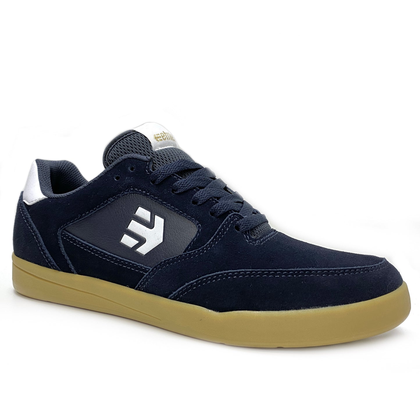 ETNIES VEER NAVY GUM WHITE TRAINERS (UK 12)