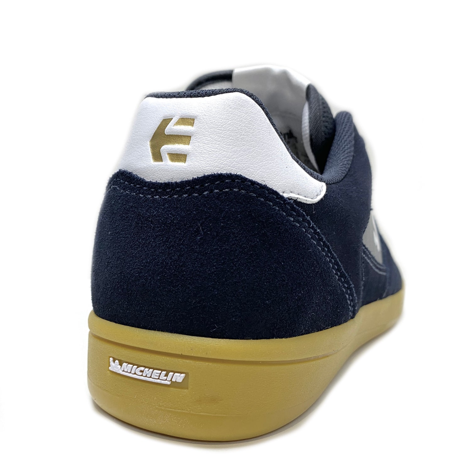 ETNIES VEER NAVY GUM WHITE TRAINERS (UK 12)