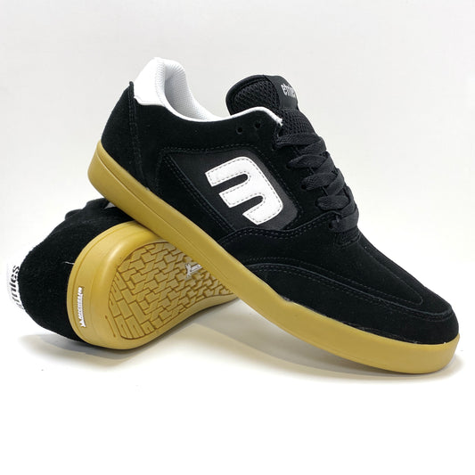 ETNIES VEER BLACK GUM WHITE TRAINERS