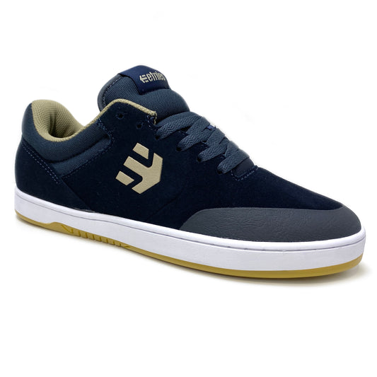 ETNIES MARANA NAVY TAN TRAINERS (UK 10)