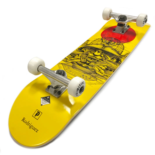 Primitive Rodriguez Warrior Yellow Skateboard 7.75"