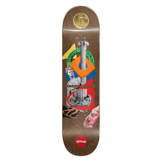 Almost Rodney Mullen Relics Brown Skateboard Deck 7.75"