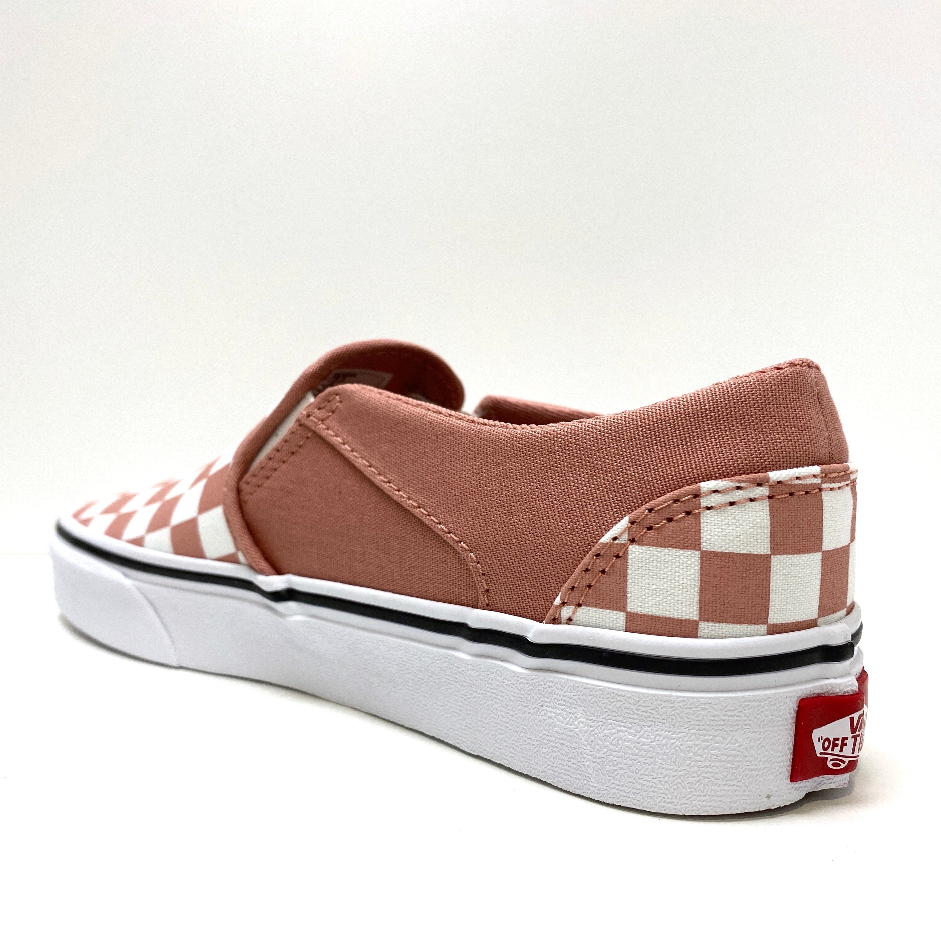 Rose gold shop checkered vans