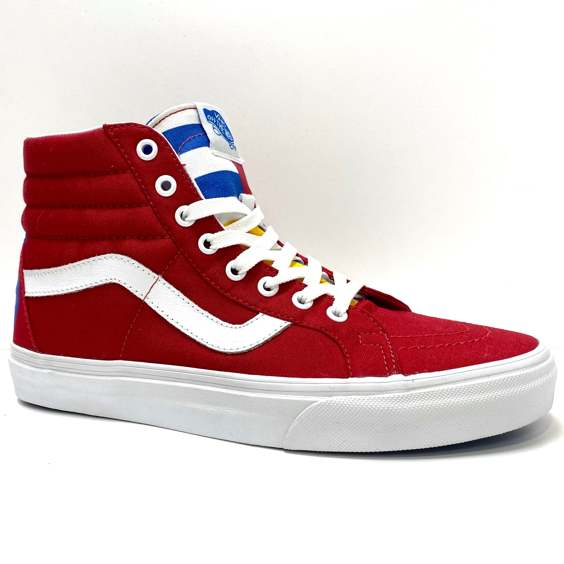 VANS SK8-HI REISSUE 1966 RED BLUE WHITE UNISEX TRAINERS