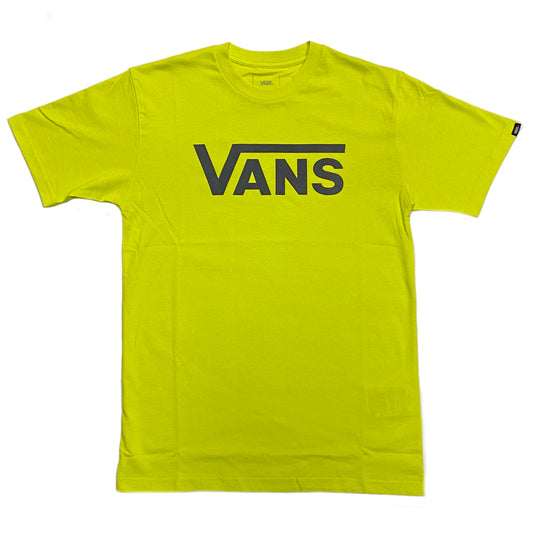 Vans Classic Logo Sulphur Green & Black T Shirt