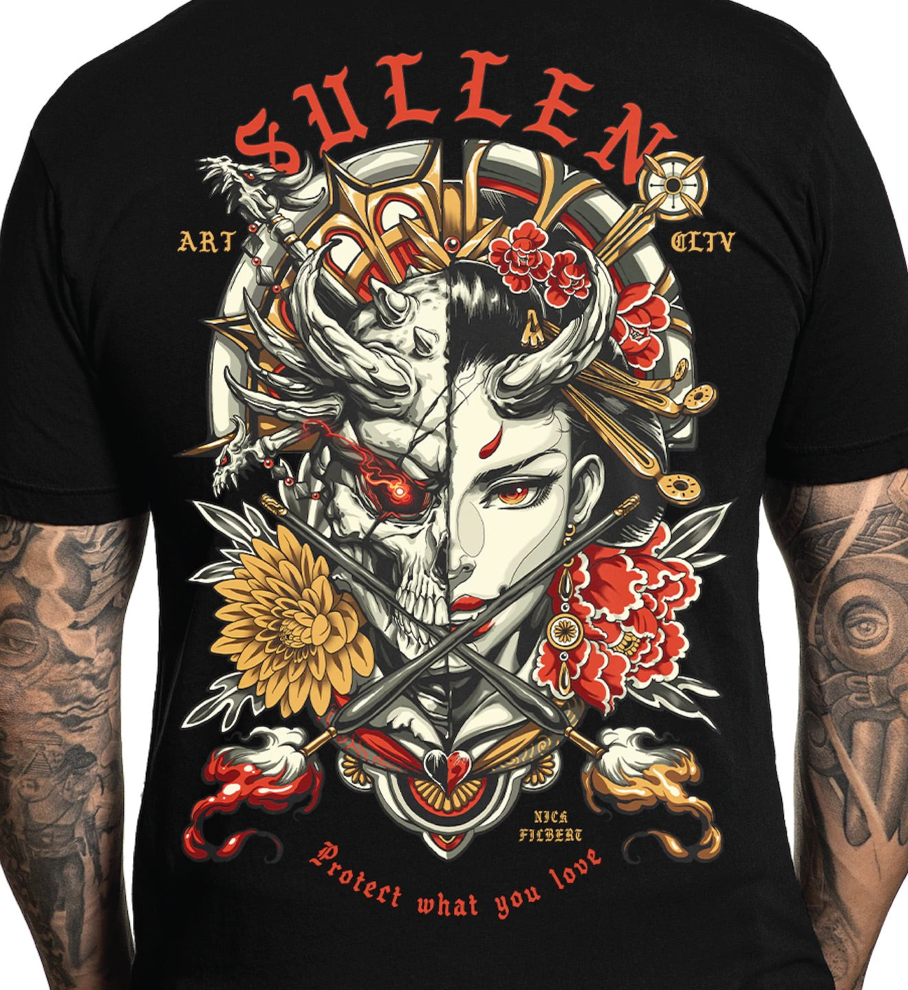 SULLEN CLOTHING NICK FILBERT BLACK STANDARD T-SHIRT (2XL)