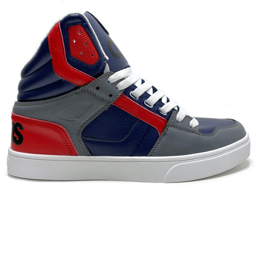 OSIRIS SHOES CLONE NAVY RED GREY TRAINERS
