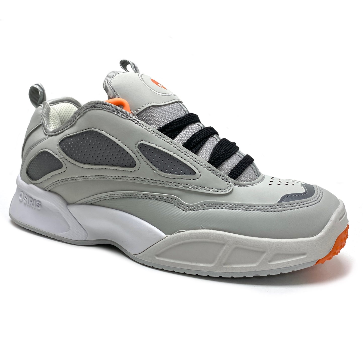 OSIRIS SHOES GRAFF GREY ORANGE ART TRAINERS