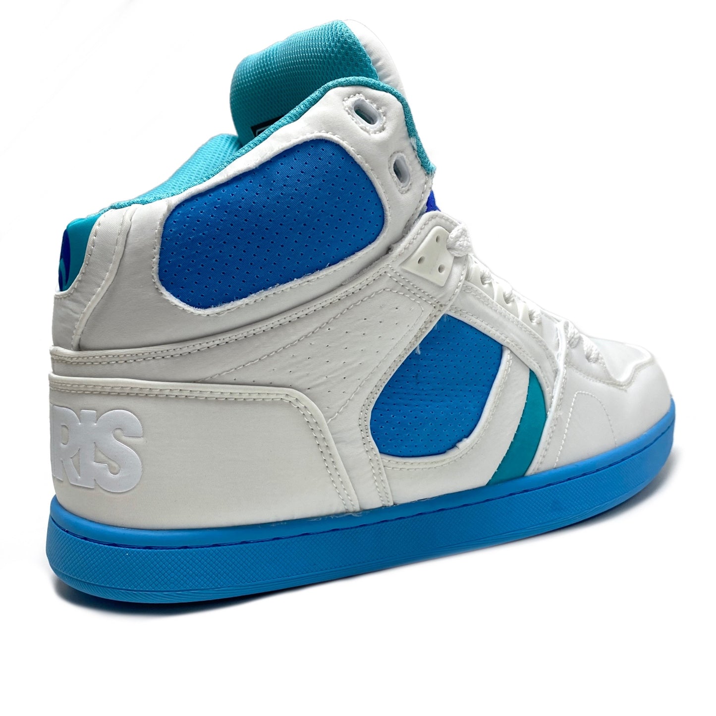 OSIRIS SHOES NYC 83 CLK C19 WHITE & BLUE LIMITED EDITION TRAINERS