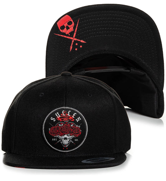 SULLEN CLOTHING TRINITY BLACK SNAPBACK CAP HAT