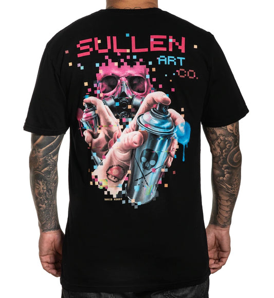 SULLEN CLOTHING PIXEL BLACK T-SHIRT (2XL)