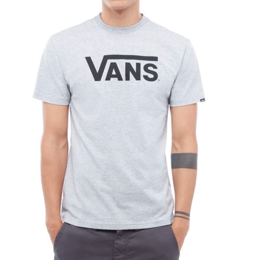 Vans Classic Logo Athletic Heather Grey & Black T Shirt