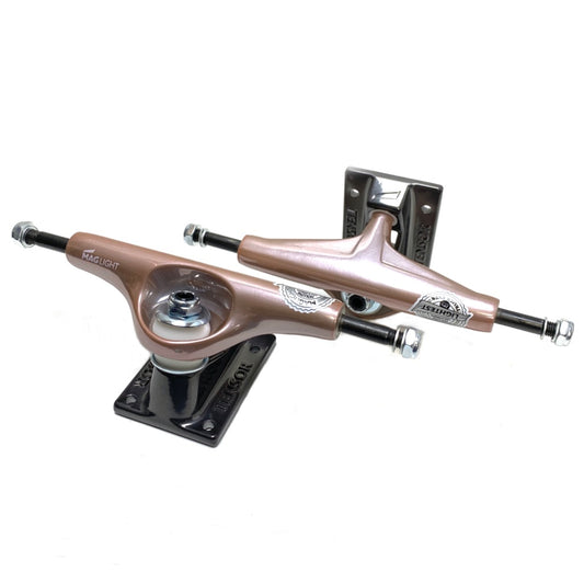 TENSOR MAG LIGHT GLOSSY ROSE GOLD & GUNMETAL TRUCKS (5.25")