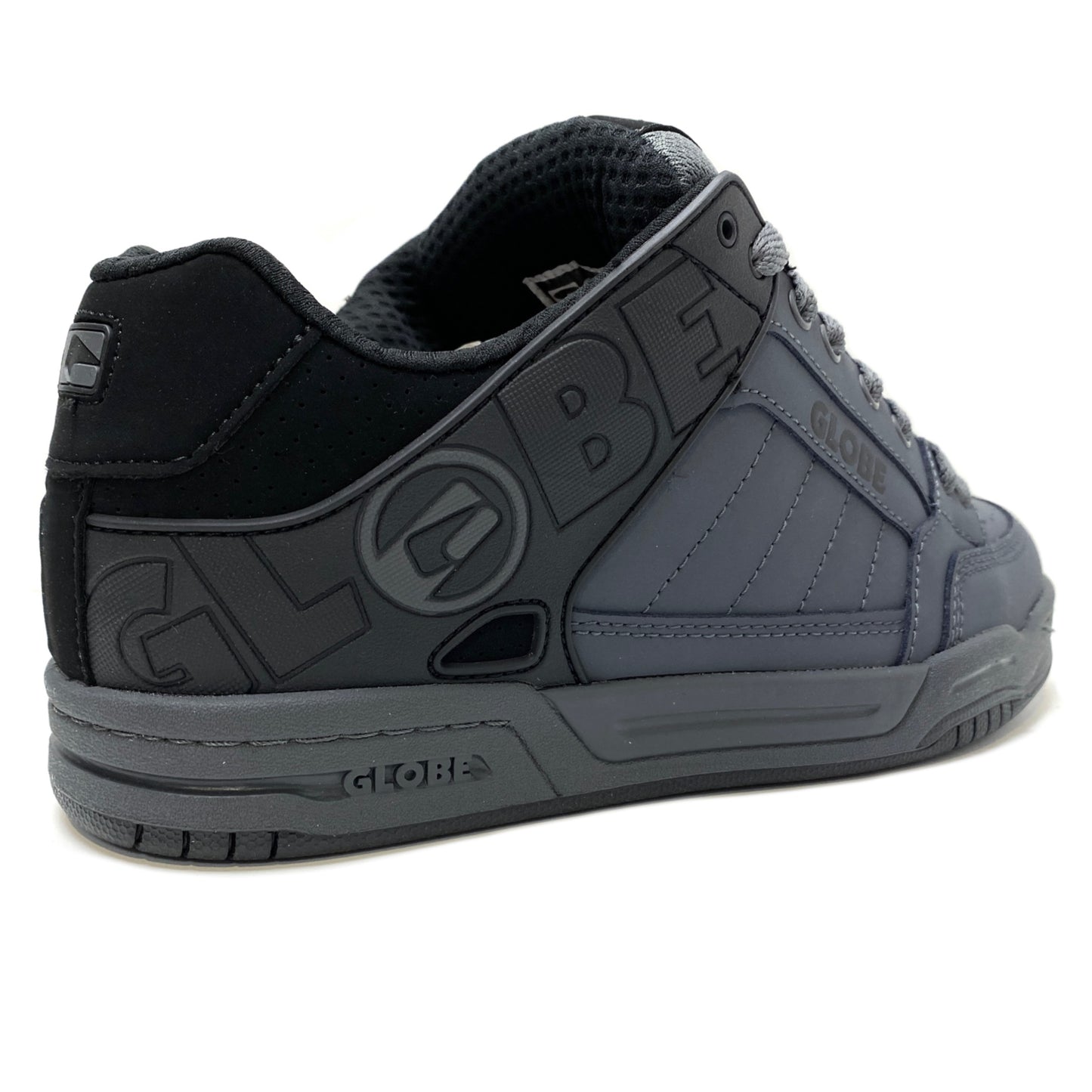GLOBE TILT BLACK IRON SPLIT GREY TRAINERS