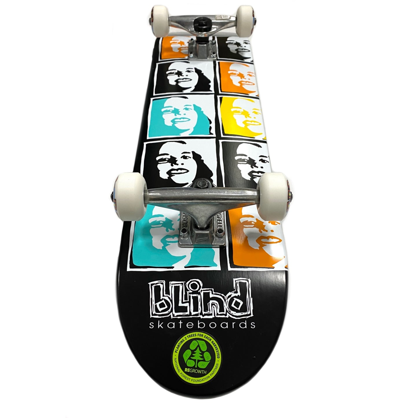 Blind Psychedelic Multi Girl  FP Premium Complete Black 7.625"