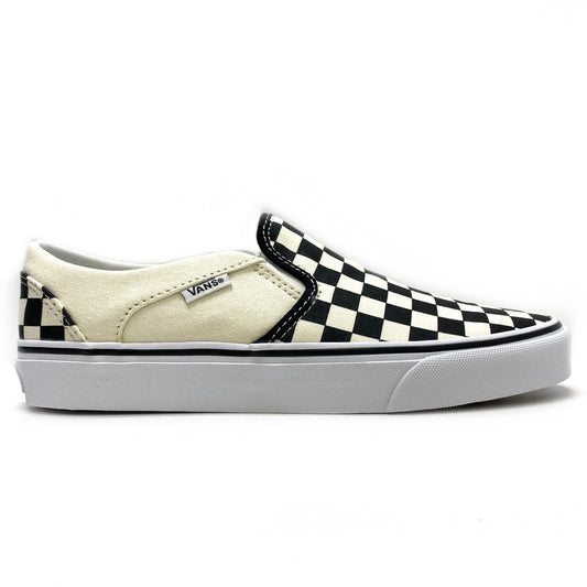 VANS Asher Checkerboard Black & White Trainers