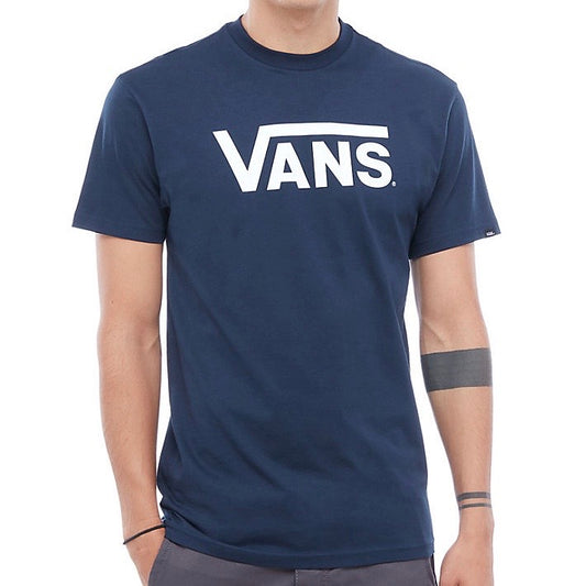 Vans Classic Logo Navy & White T Shirt