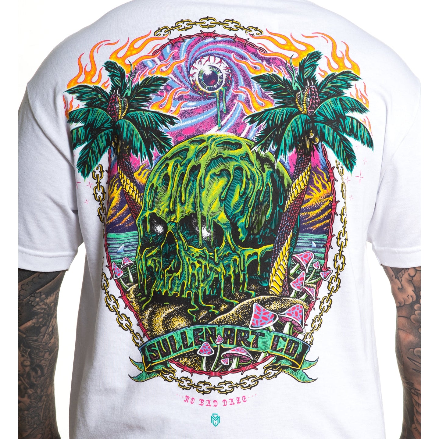 SULLEN CLOTHING NO BAD DAZE WHITE STANDARD T-SHIRT (XL)