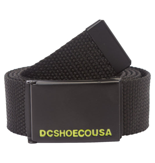 DC Shoes Black & Green Web Belt