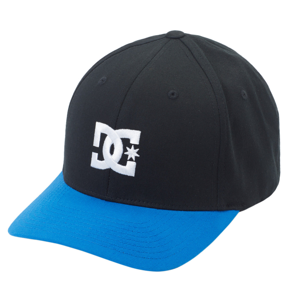 DC SHOES CAP STAR NAUTICAL BLUE & BLACK FLEXFIT CAP