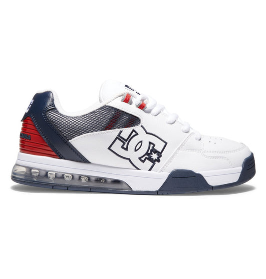 DC SHOES VERSATILE WHITE RED & BLUE TRAINERS