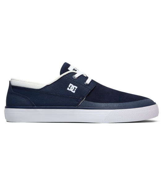 DC SHOES WES KREMER 2 S NAVY & WHITE TRAINERS