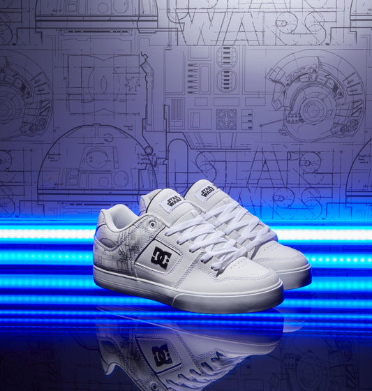 DC SHOES X STAR WARS PURE WHITE TRAINERS