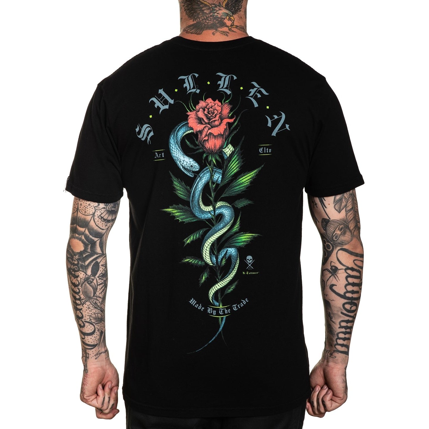 SULLEN CLOTHING BLACK MAMBA BLACK PREMIUM T-SHIRT