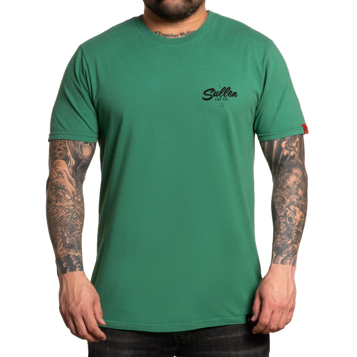 SULLEN CLOTHING TRUCKIN CANTIQUE FROSTY SPRUCE GREEN PREMIUM T-SHIRT (M)