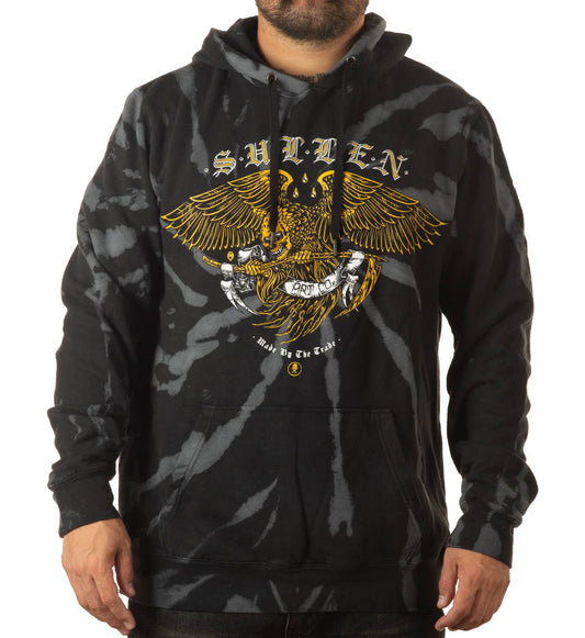 SULLEN CLOTHING REAGLE BLACK & GREY PULLOVER HOODIE