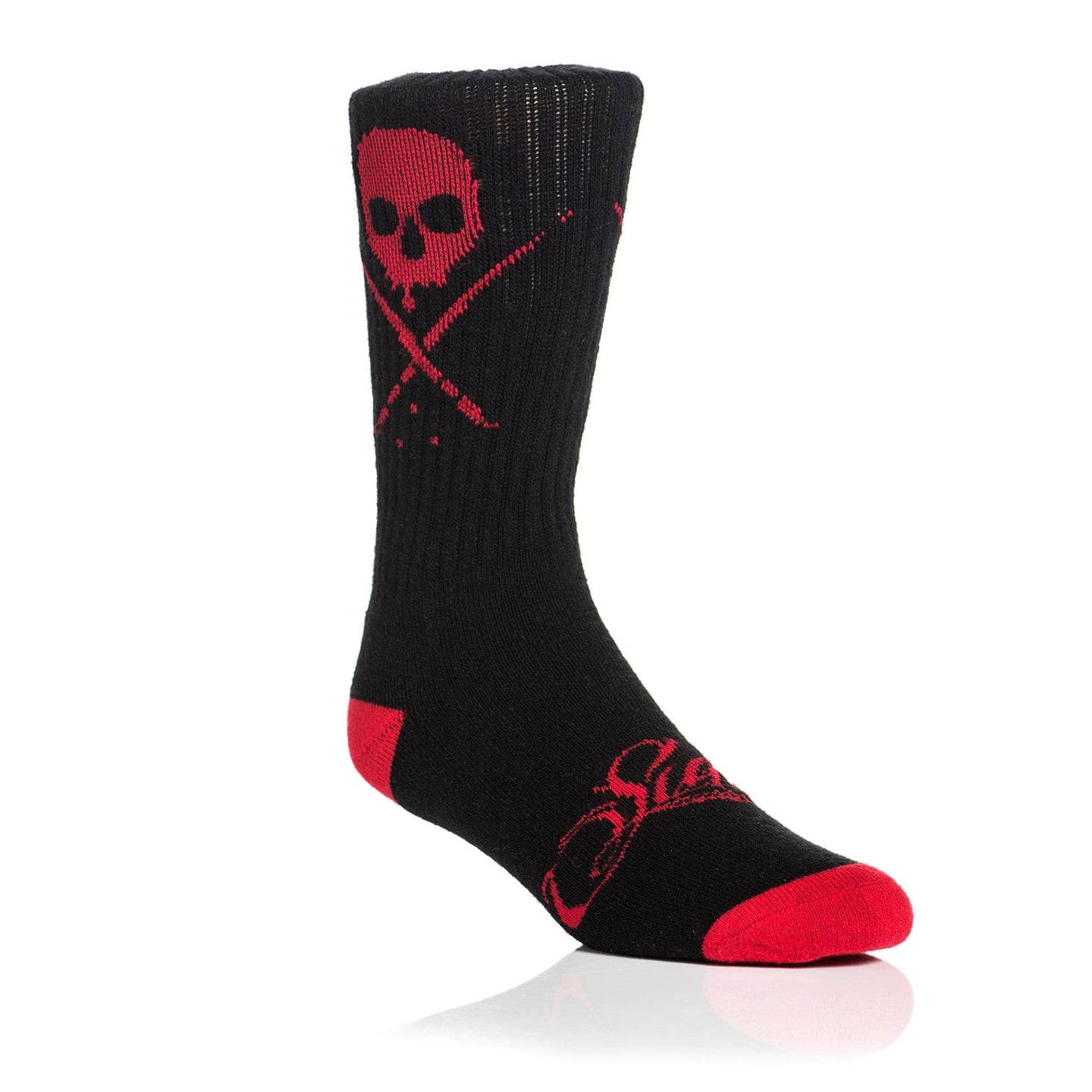 SULLEN CLOTHING STANDARD ISSUE BLACK & RED SOCKS