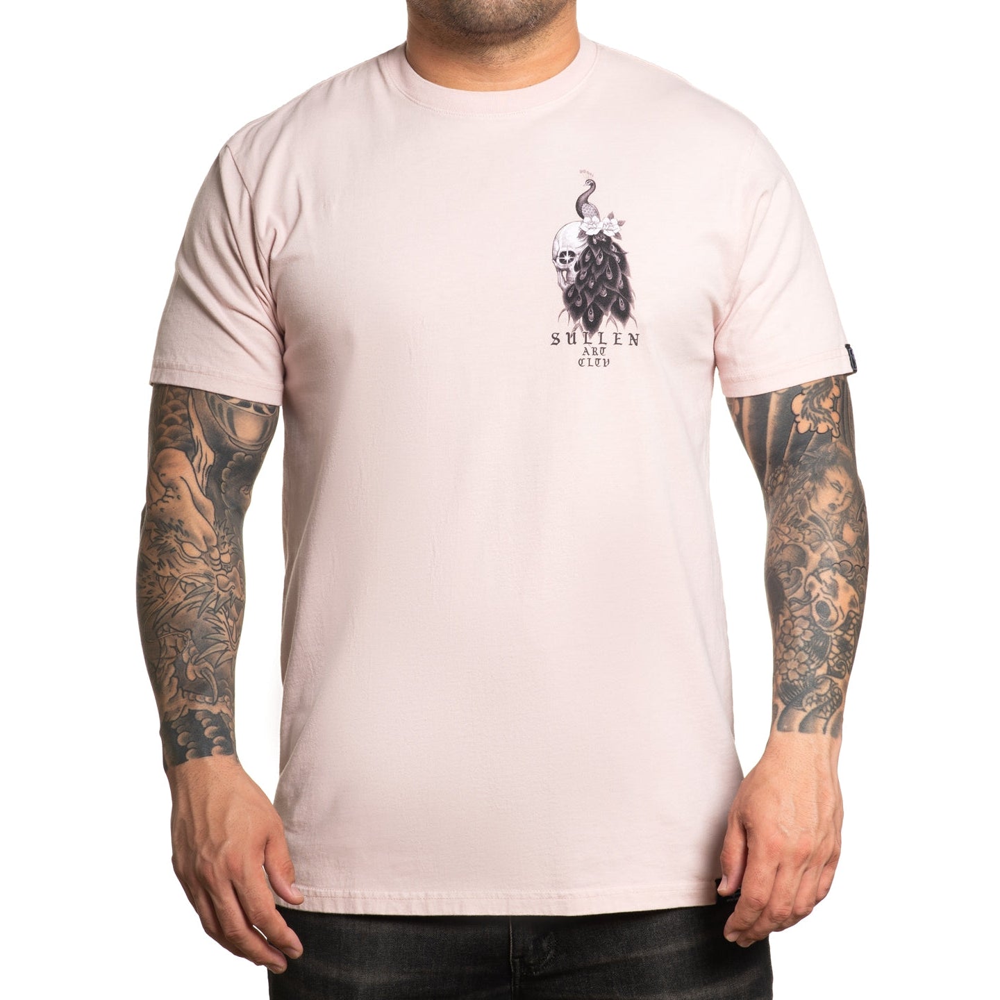 SULLEN CLOTHING PEACOCK ROSE SMOKE PREMIUM T-SHIRT