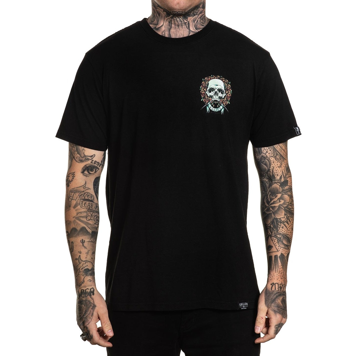 SULLEN CLOTHING WREATH BLACK PREMIUM T-SHIRT (M)