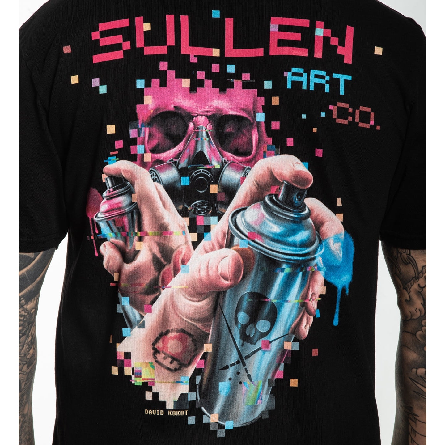 SULLEN CLOTHING PIXEL BLACK T-SHIRT (2XL)