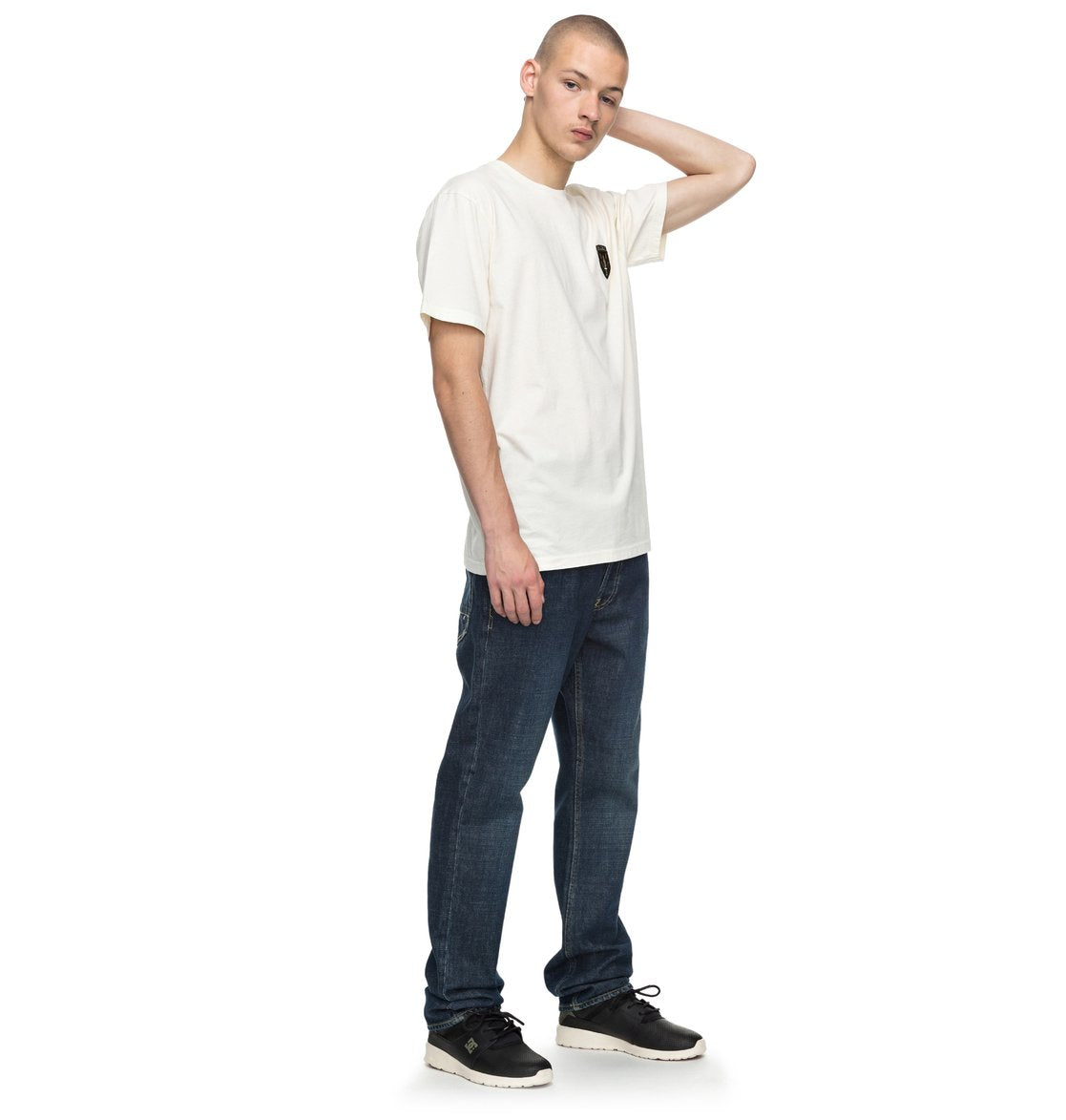 DC SHOES SIAMENOM ANTIQUE WHITE T-SHIRT