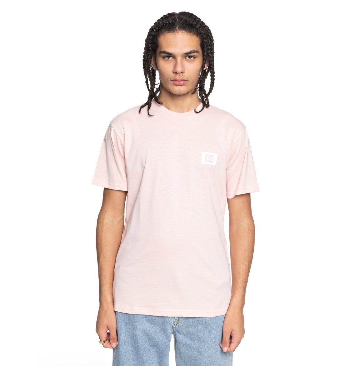 DC SHOES STAGE BOX T-SHIRT ENGLISH ROSE PINK (M)