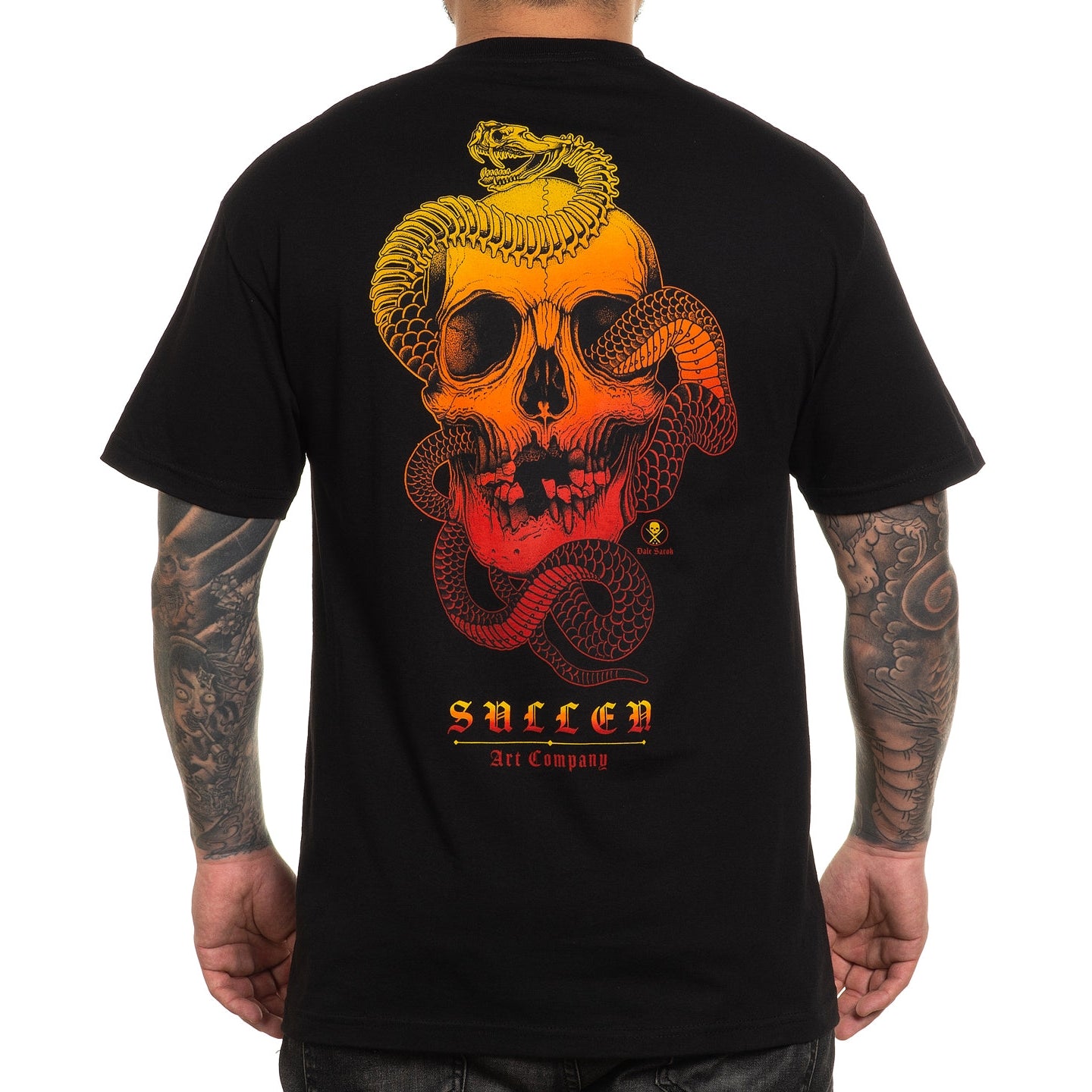 SULLEN CLOTHING SAROK SKULL BLACK STANDARD T-SHIRT (L)