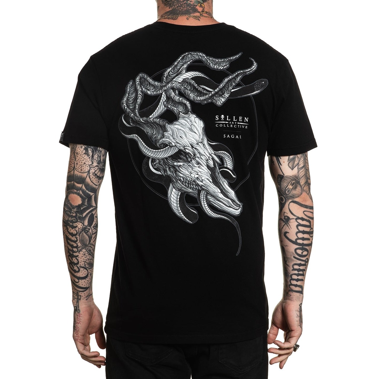 SULLEN CLOTHING SAGAE BLACK PREMIUM T-SHIRT