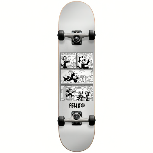Felix News FP Premium Complete Skateboard  Silver 7.875"