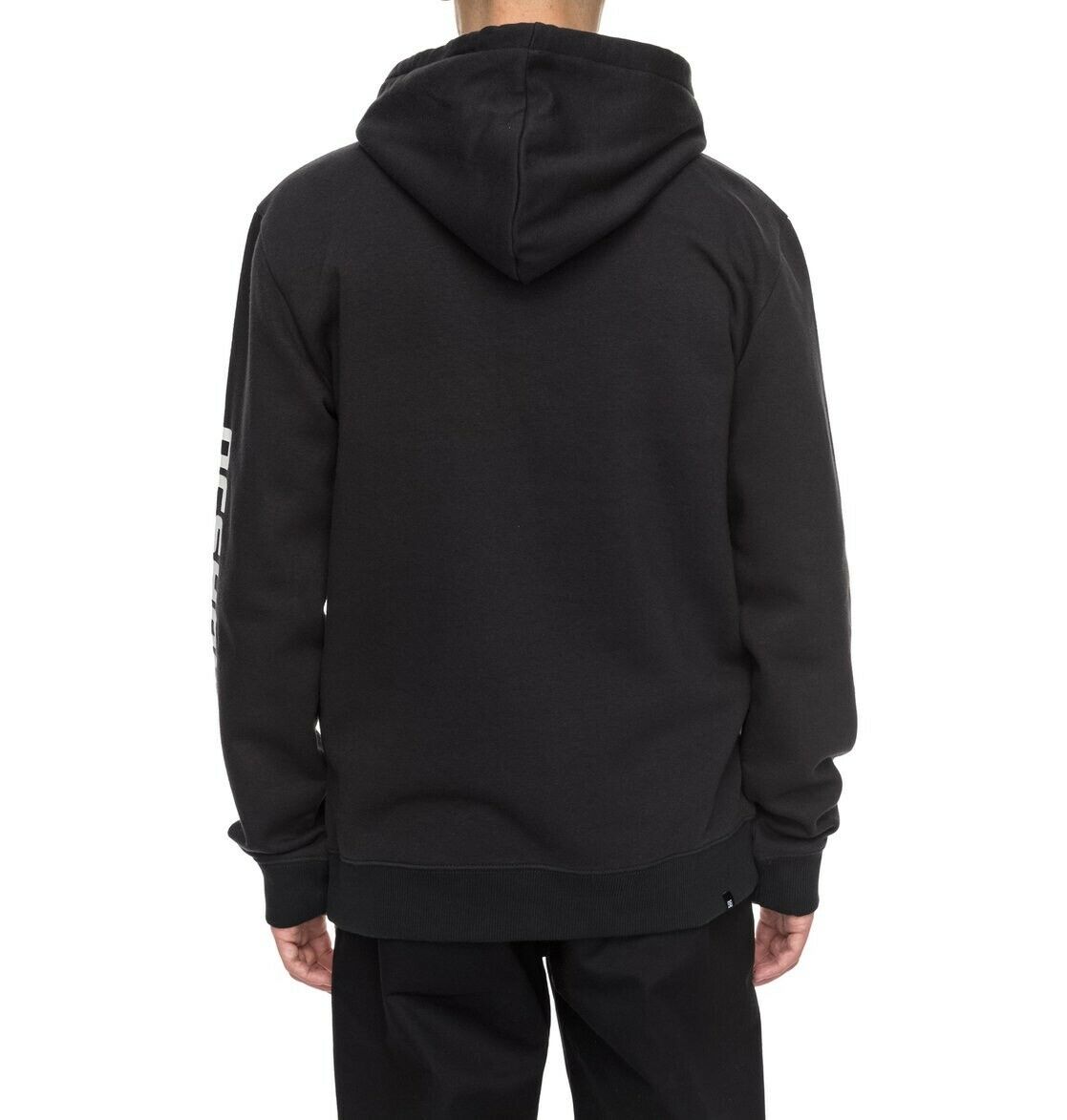 DC SHOES REPLICA BLACK PULLOVER HOODIE (M)