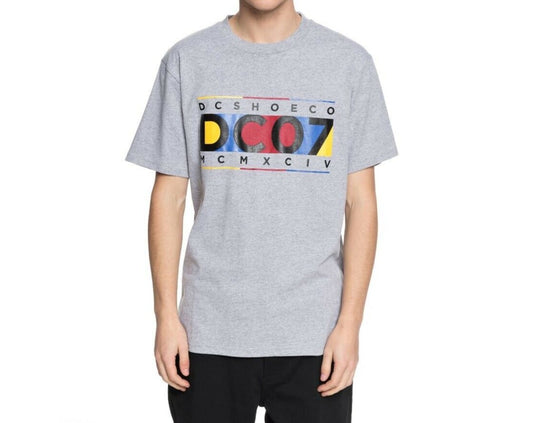 DC SHOES KNUCKLE  IN A ROW DARK HEATHER T-SHIRT