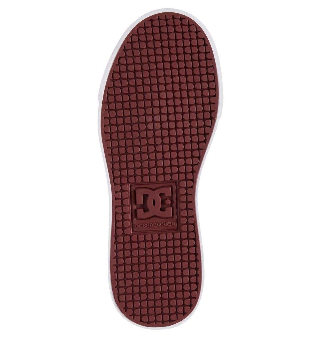 DC SHOES EVAN HI DEEP RED KIDS SKATE TRAINERS