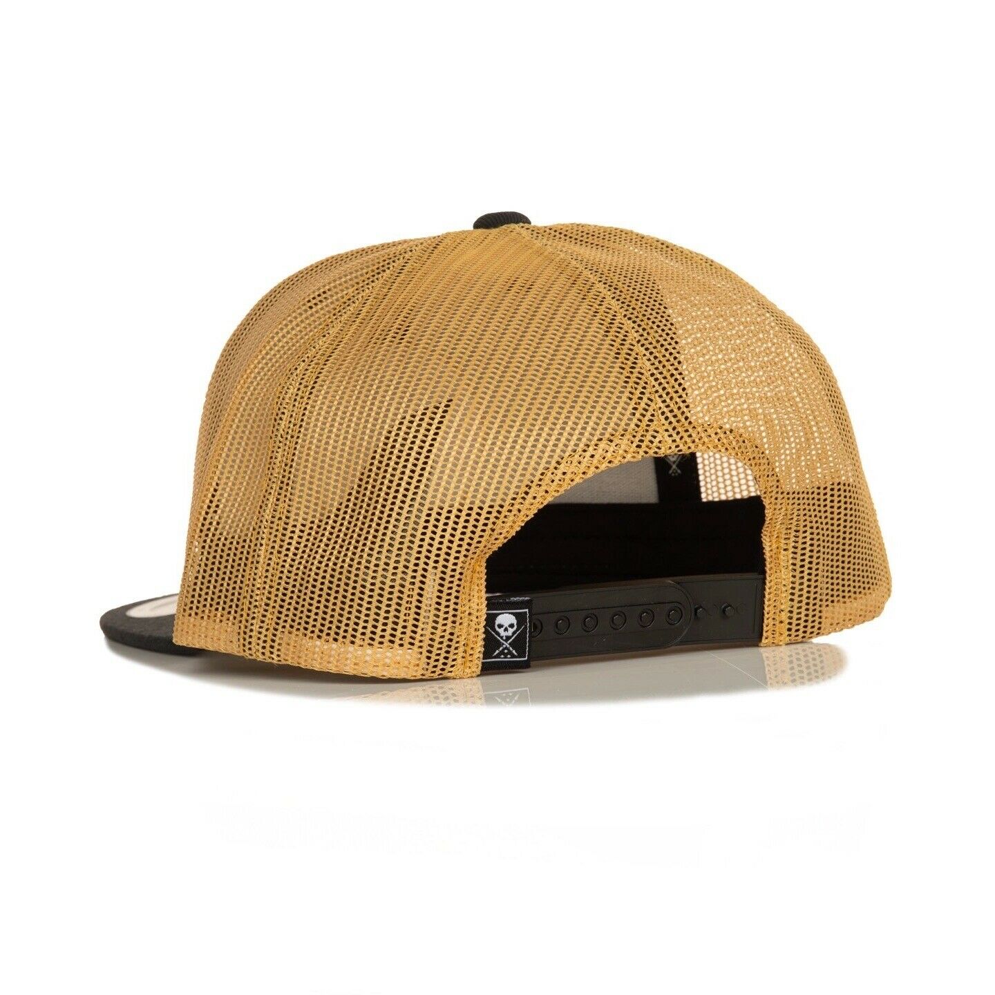 SULLEN CLOTHING BOH BLACK & YELLOW MESH TRUCKER CAP HAT