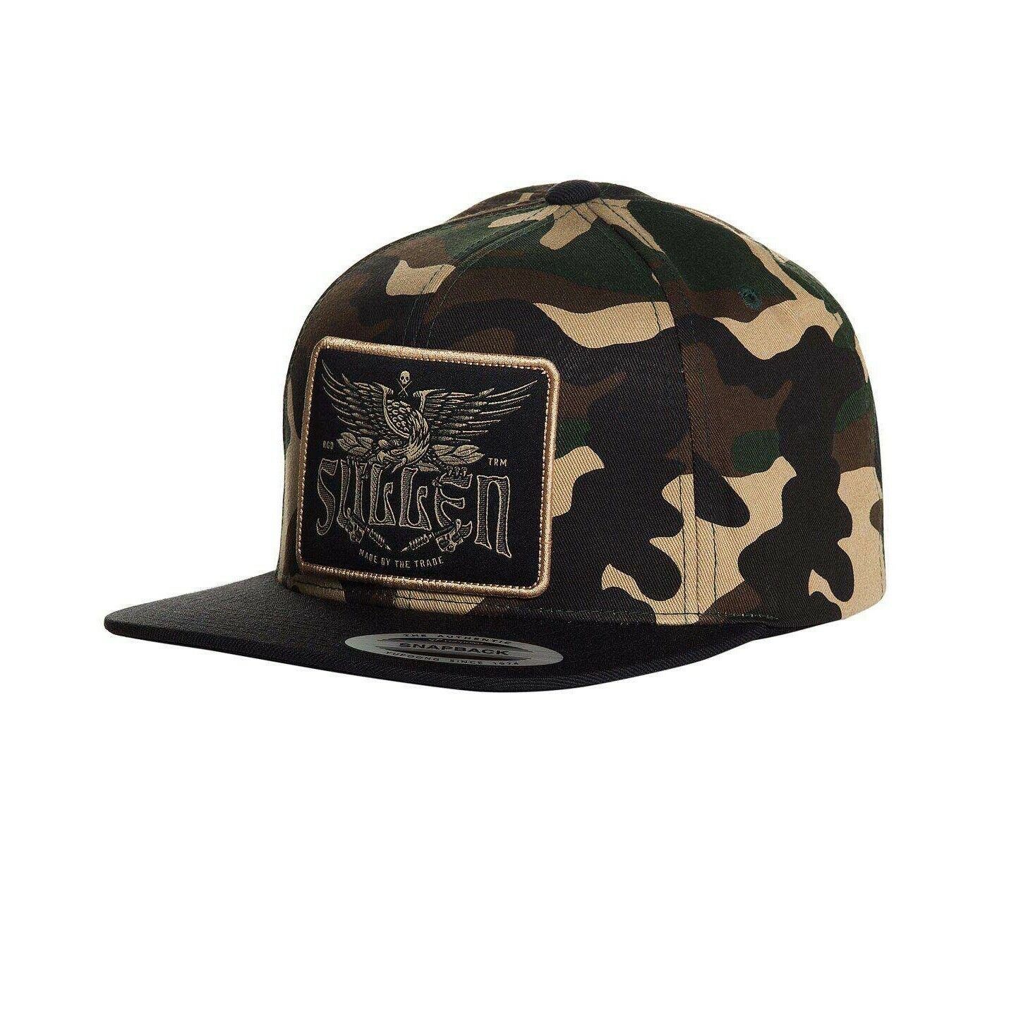 SULLEN CLOTHING EAGLE TRADITION WOODLAND CAMO SNAPBACK CAP HAT