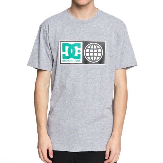 dc shoes global salute heather grey t-shirt