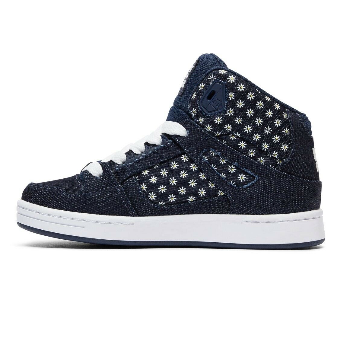 DC SHOES REBOUND TX SE DENIM BLUE YOUTHS TRAINERS